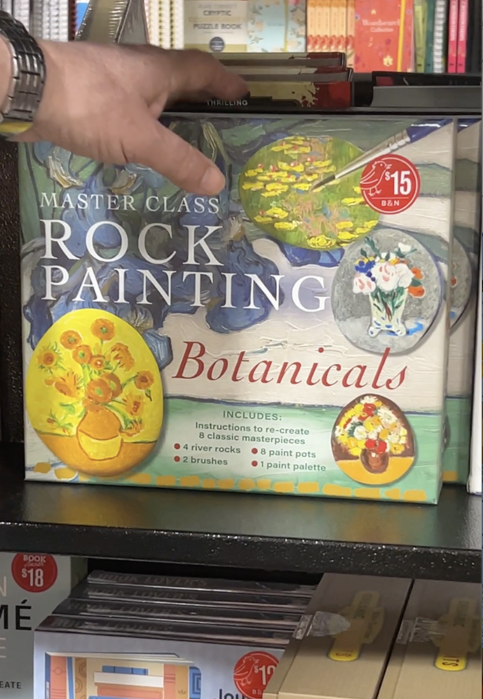 Master Class Rock Painting Botanicals on shelf