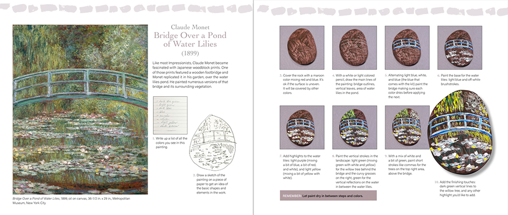 Master Class Rock Painting Botanicals inside spread